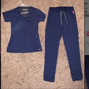 navy scrubs Greys Anatomy Spandex Stretch